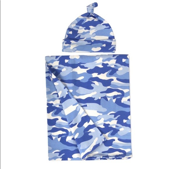 NWT Baby swaddle & hat set - Picture 2 of 3